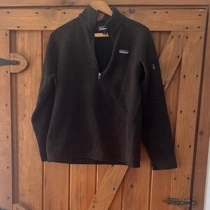 Patagonia Black Quarter-Zip Sweatshirt